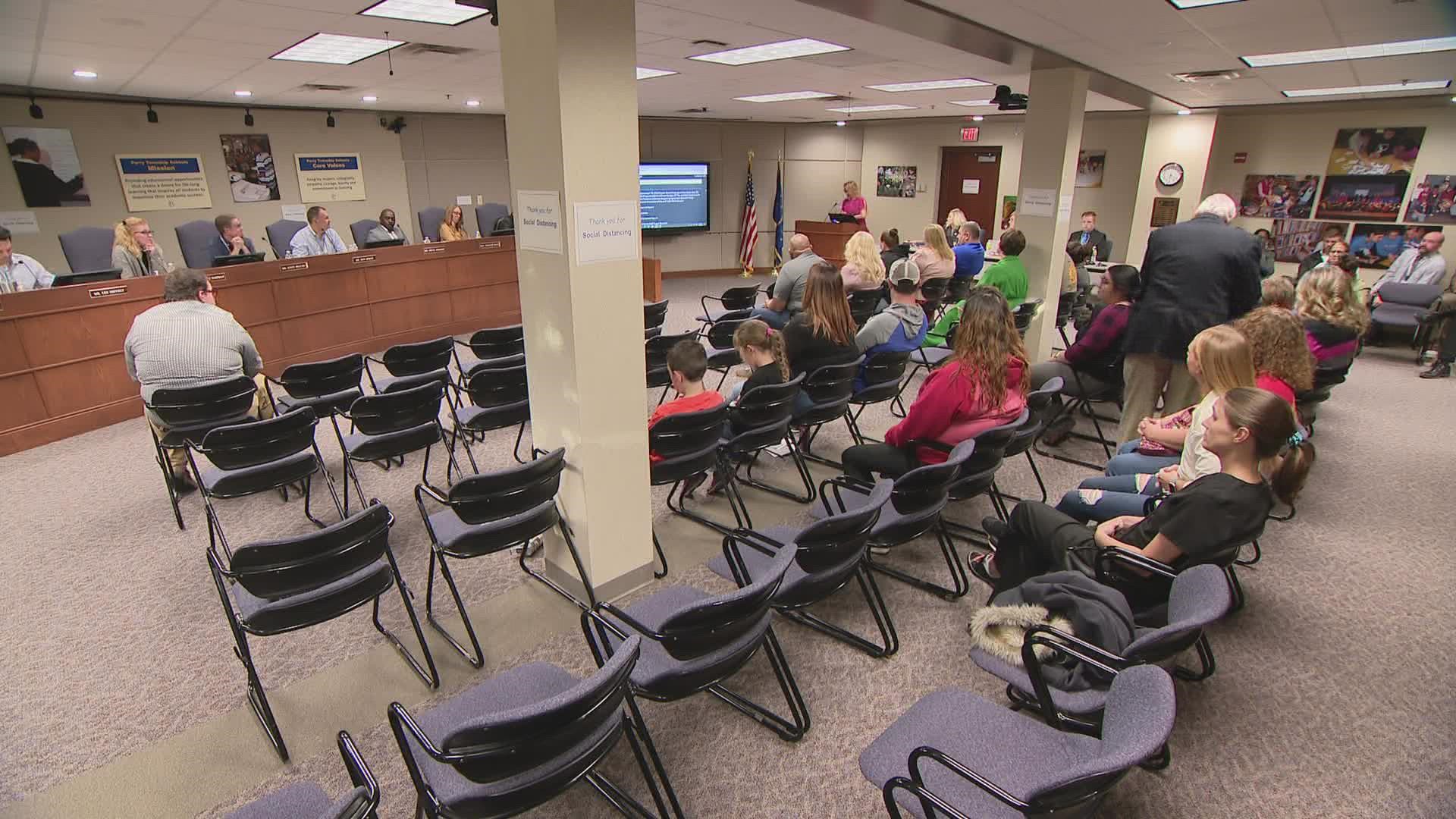 Parents provided impact on the plan at a school board meeting Monday.