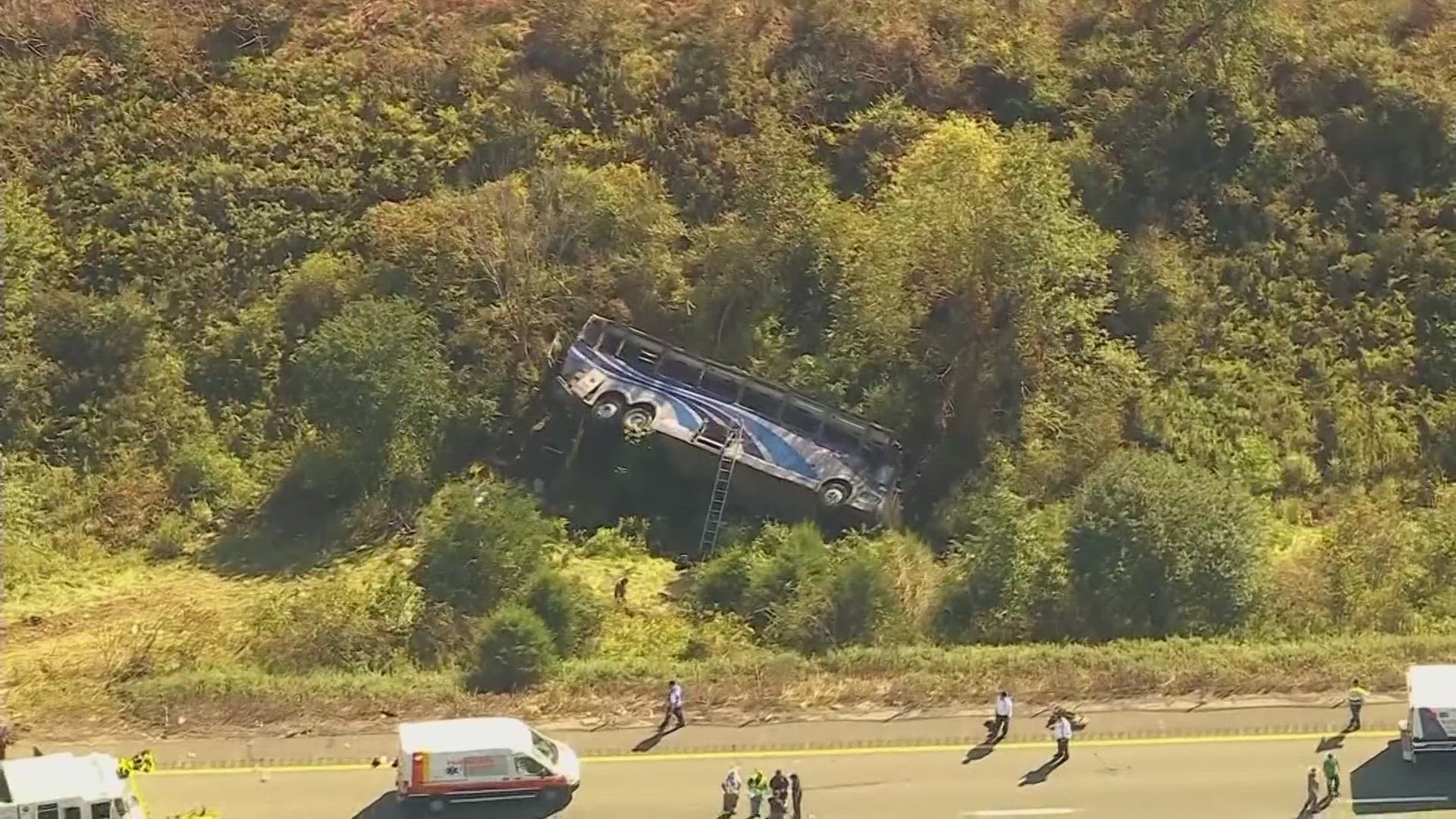 The bus was sending high school students to a band camp in Pennsylvania.