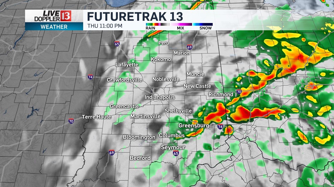Timeline for Thursday Storms - Live Doppler 13 Weather Blog | wthr.com