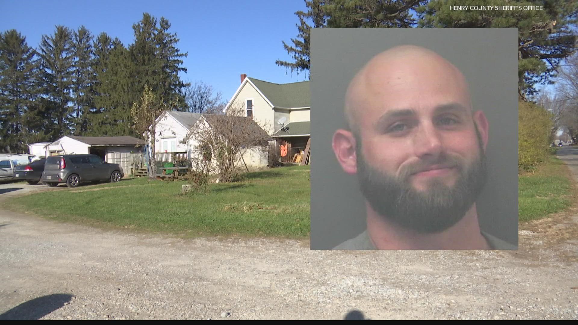 Police believe 34-year-old Benjamin Petry knocked on a door at this home in Kennard about 11:30 pm Monday night.