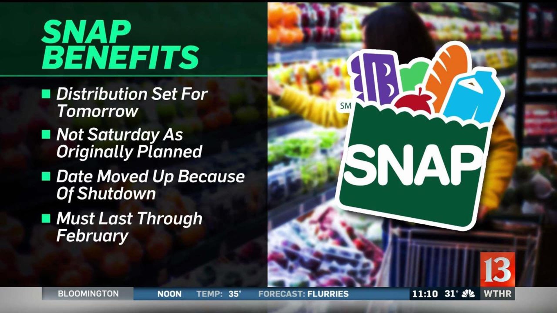 State moves up distribution of SNAP benefits