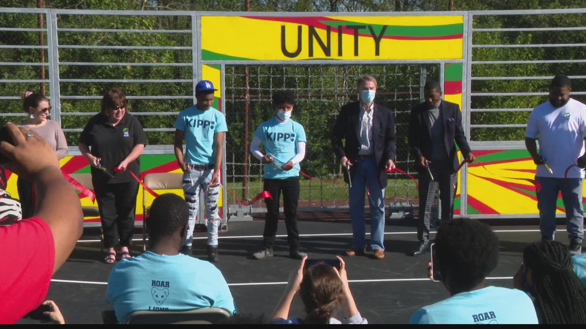 The pitch honors former MLS player and Indianapolis native Ray Gaddis, a member of Black Players for Change