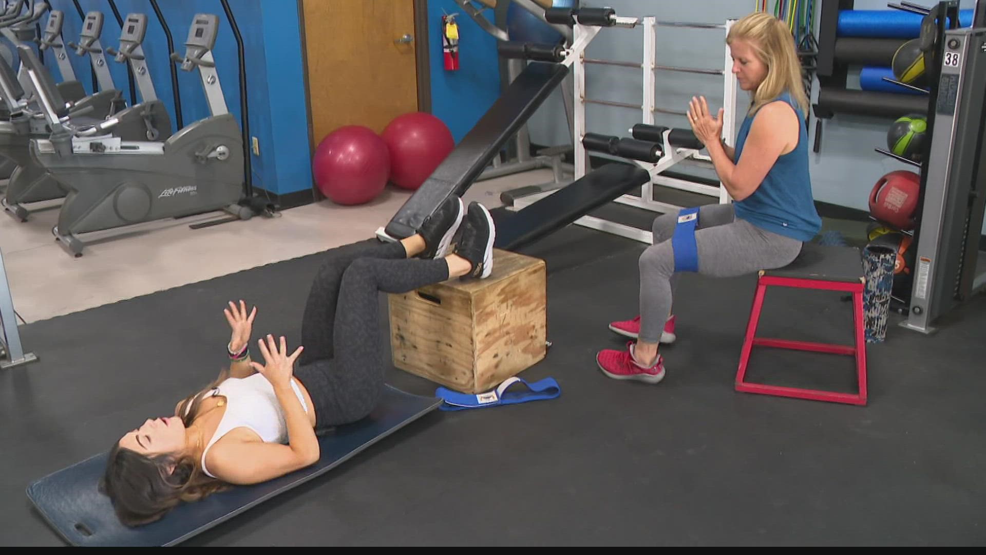Claire Moyer from Carmel Total Fitness shares two exercises to keep your hips strong and flexible.