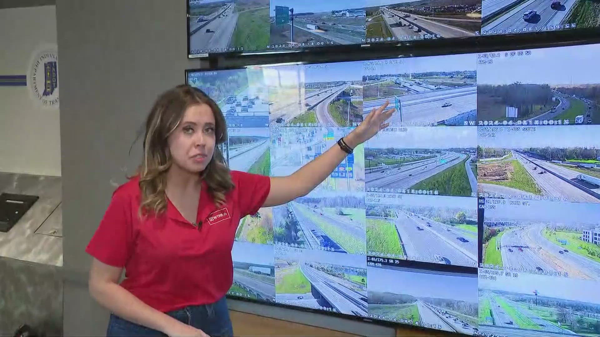 13News reporter Lauren Kostiuk reports from the ISP command center where she is monitoring traffic cams following the total solar eclipse.