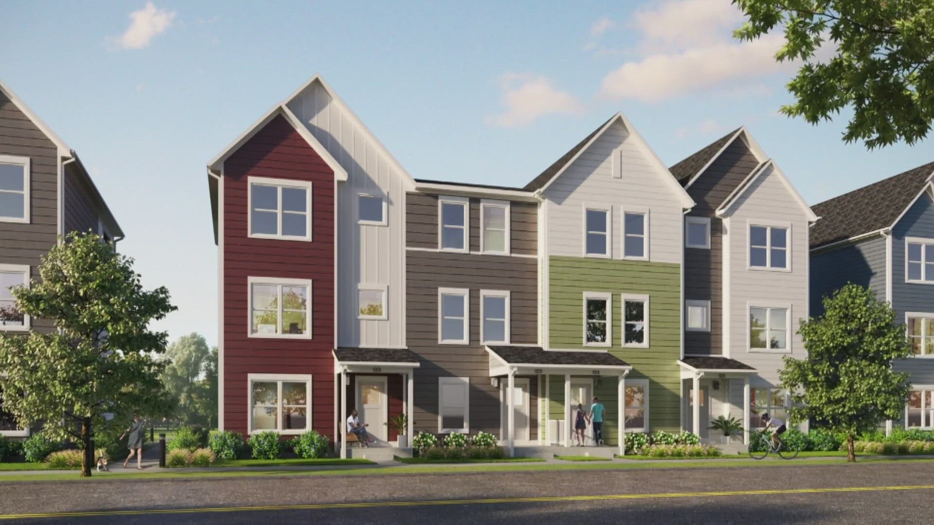 In total the project will include 33 townhomes, a majority set aside as affordable. In Marion County that translates to a family of four making $77K or less.