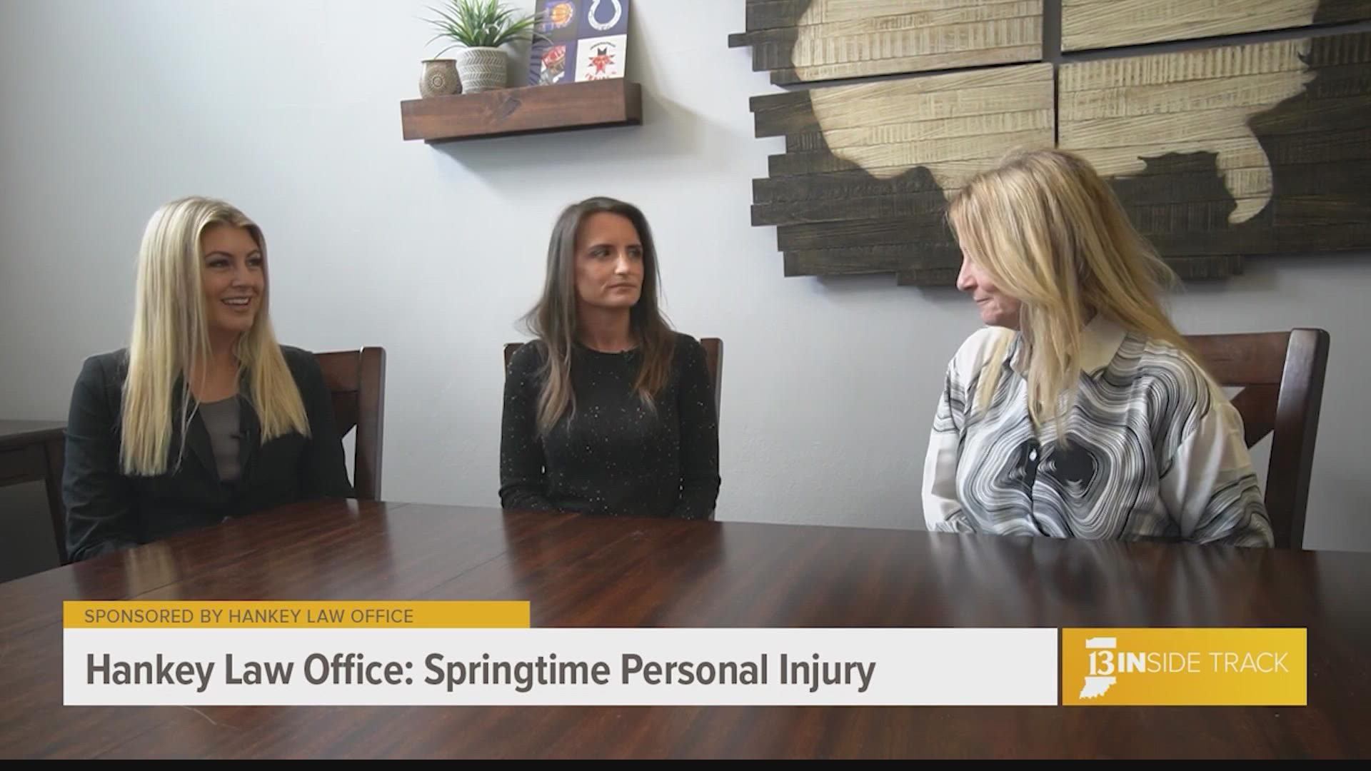 Hankey Law shares injuries they see during the spring and steps to take if you find yourself with a personal injury.