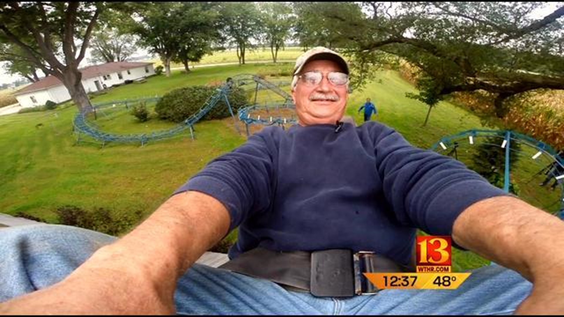 Knox County Man Builds Backyard Roller Coaster Again Wthr Com