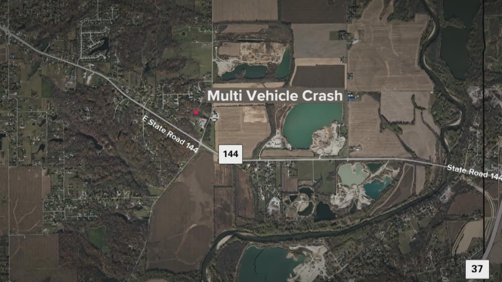 It happened around 3 p.m. Friday. The Mooresville Metropolitan Police Department said the crash involved 10 cars.