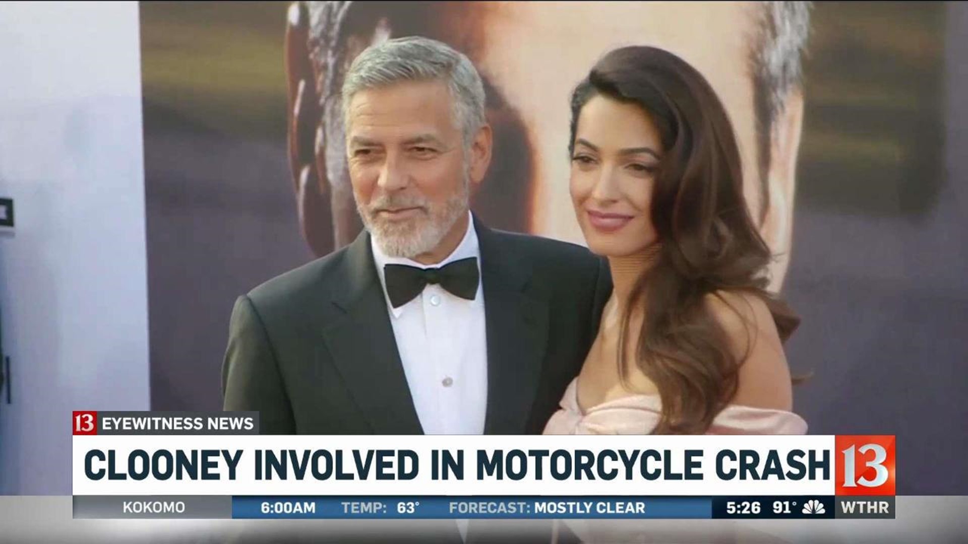 WATCH Video shows moment of Clooney crash, actor thrown in air