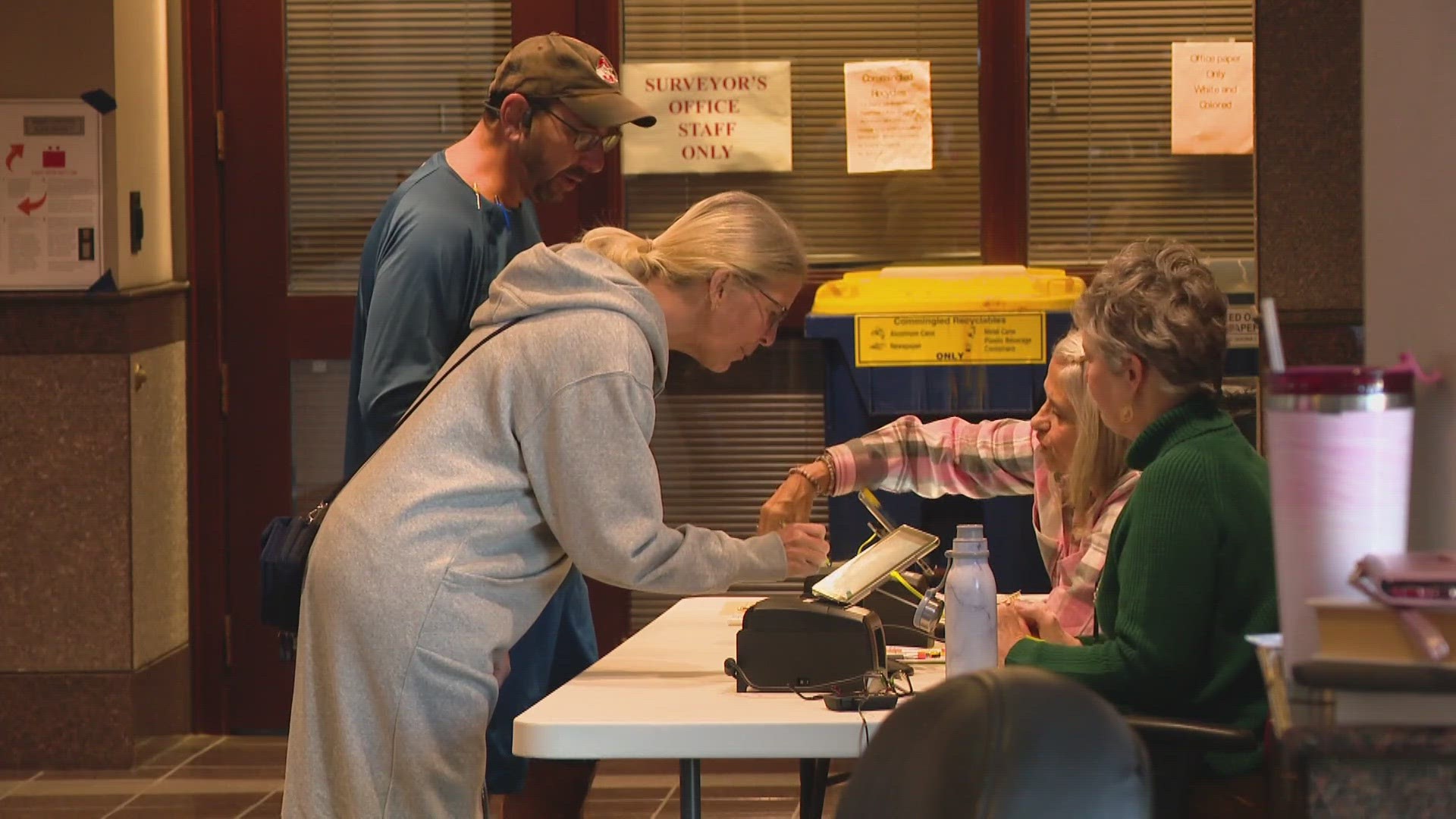 About 15-thousand people had already cast a ballot by 10AM in Hamilton County. Election officials tell us they're on track to break a record.