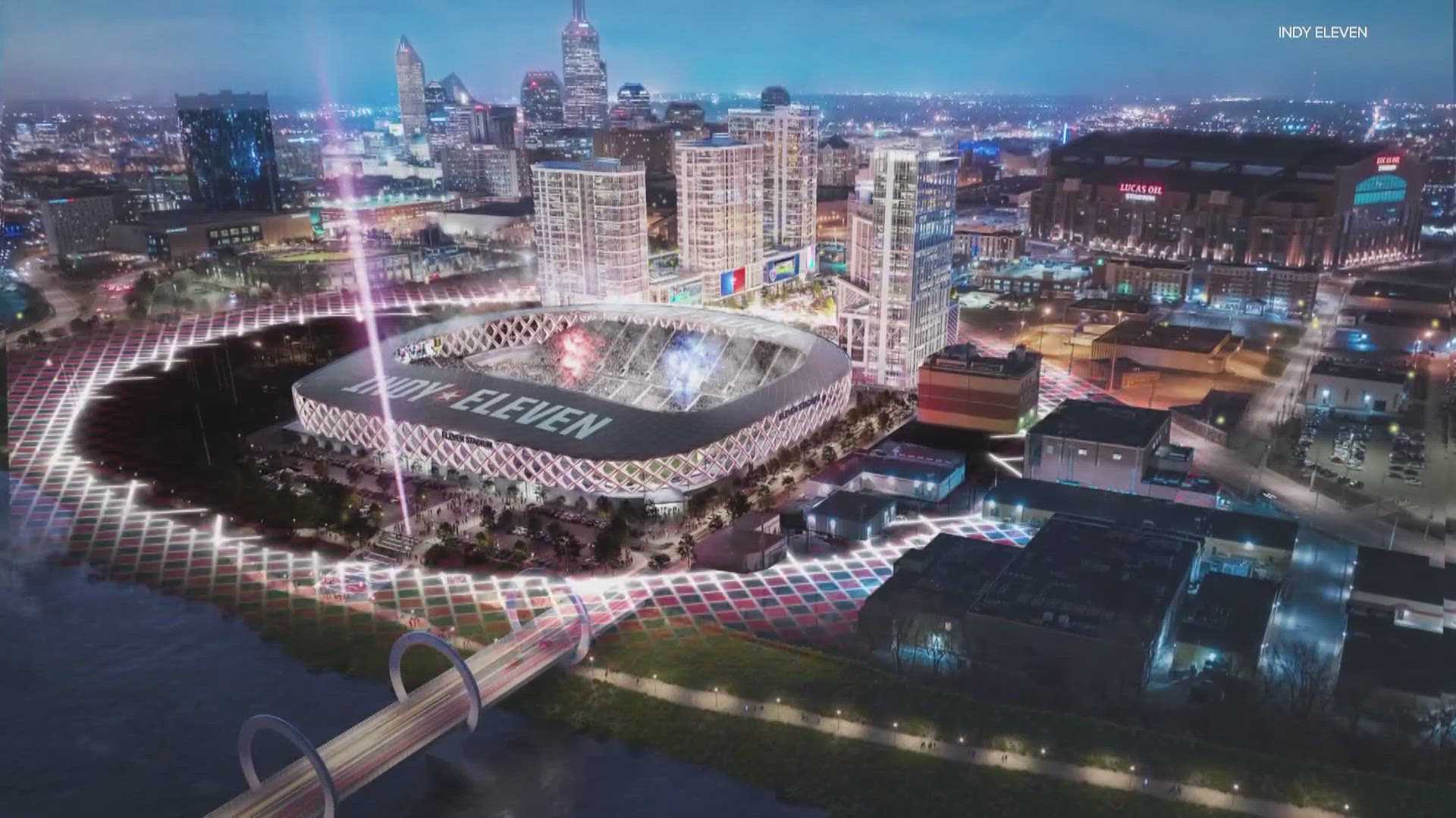 The Metropolitan Development Commission signed off on a proposal to help the developer afford to build the 1 billion dollar stadium.
