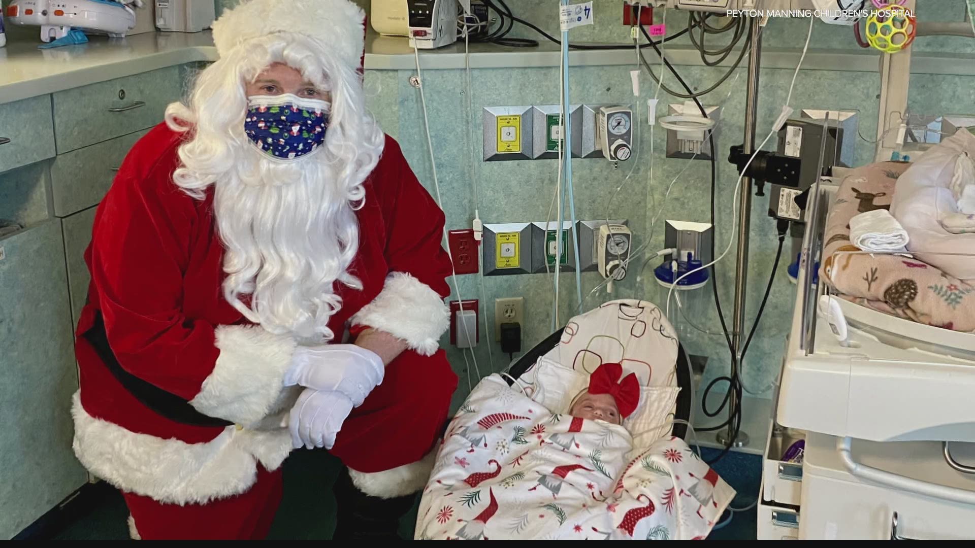 Children at a north Indianapolis hospital had a special visitor Monday.