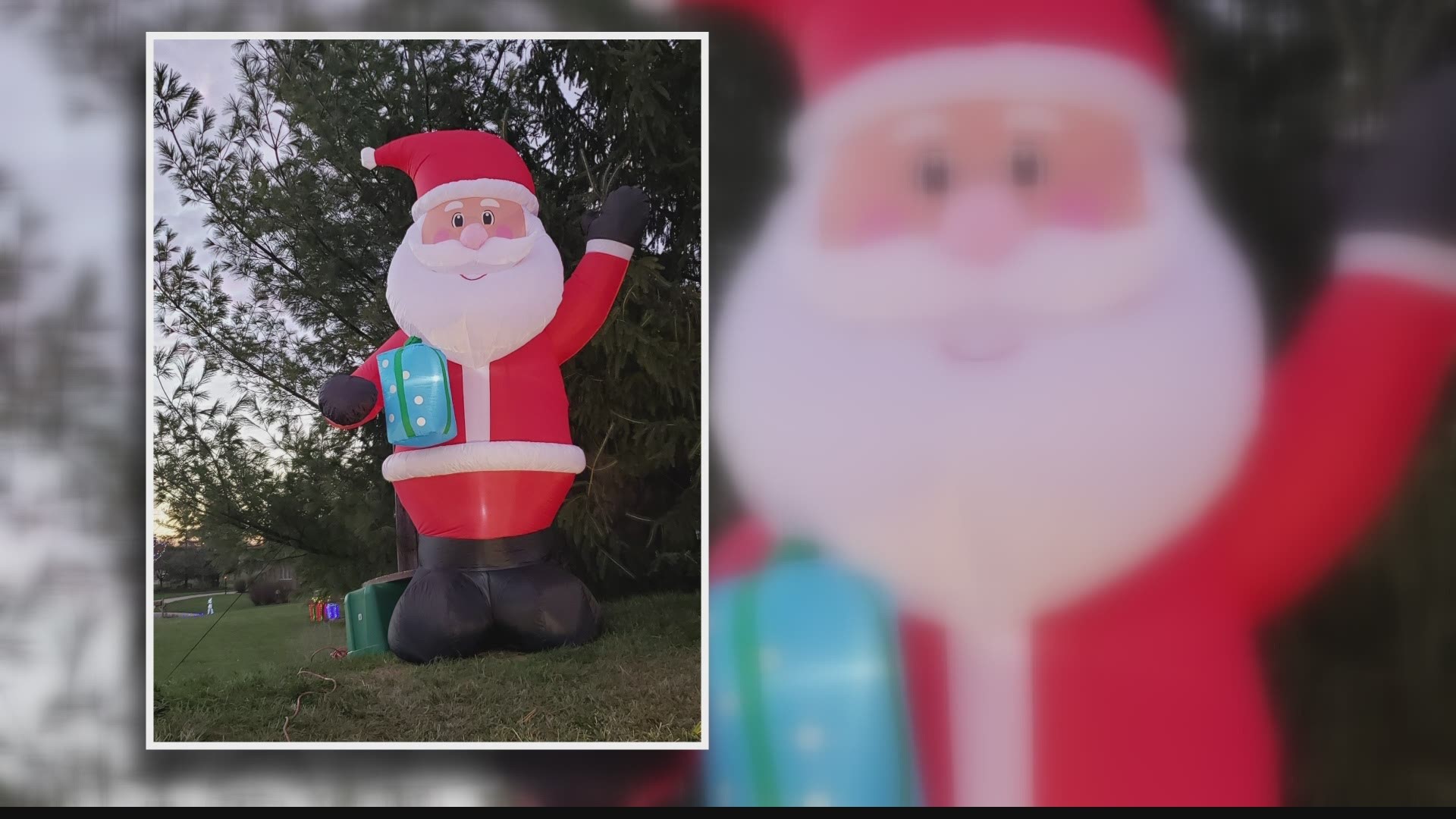 Mark Hess said he plans to pay it forward by donating the cost of this new Santa to a local food pantry.