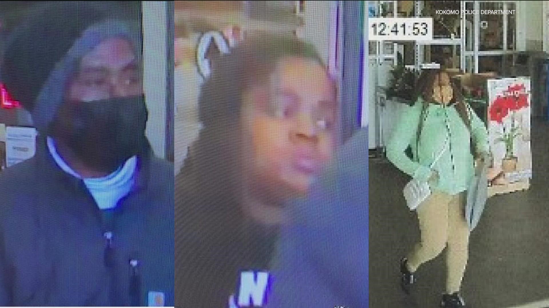 Police shared surveillance images of people they suspect were involved in the Black Friday thefts.