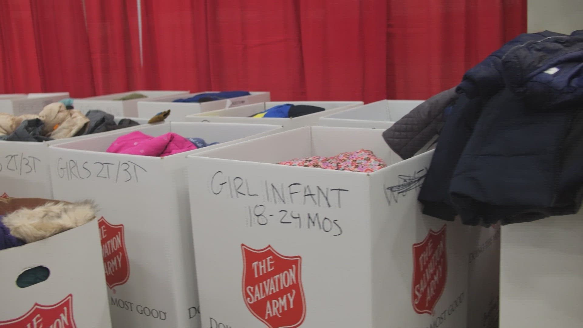 About 4,000 families have signed up for a coat. The Salvation Army says that's a big increase.