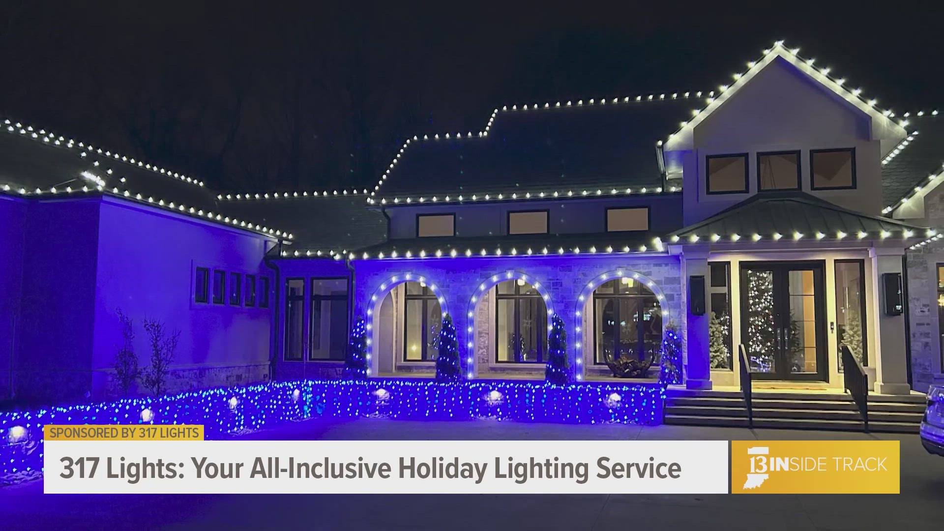 317 Lights offers all-inclusive holiday lighting services, including installation, maintenance, and takedown, ensuring a hassle-free festive transformation.