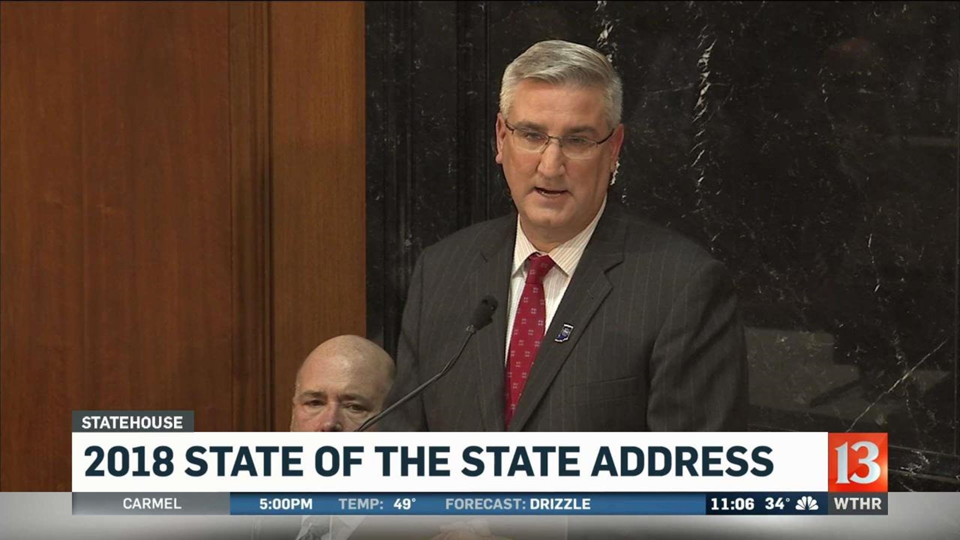 Governor Holcomb delivers second state of the state speech | wthr.com