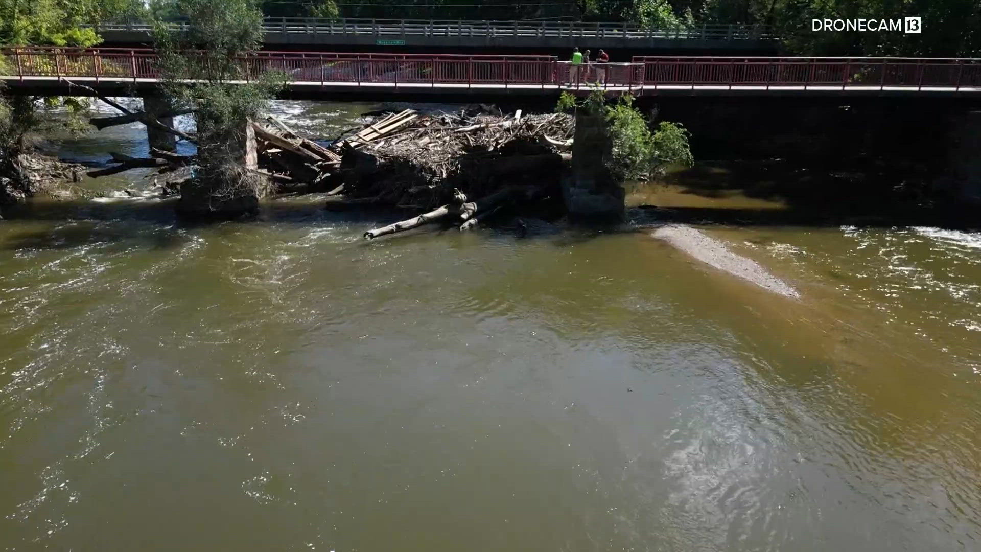 Rivers With Ripples Massive debris pile grows on the White River north of Broad Ripple ...