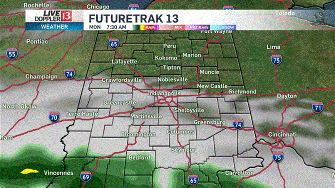 Becoming rainy on Monday | wthr.com