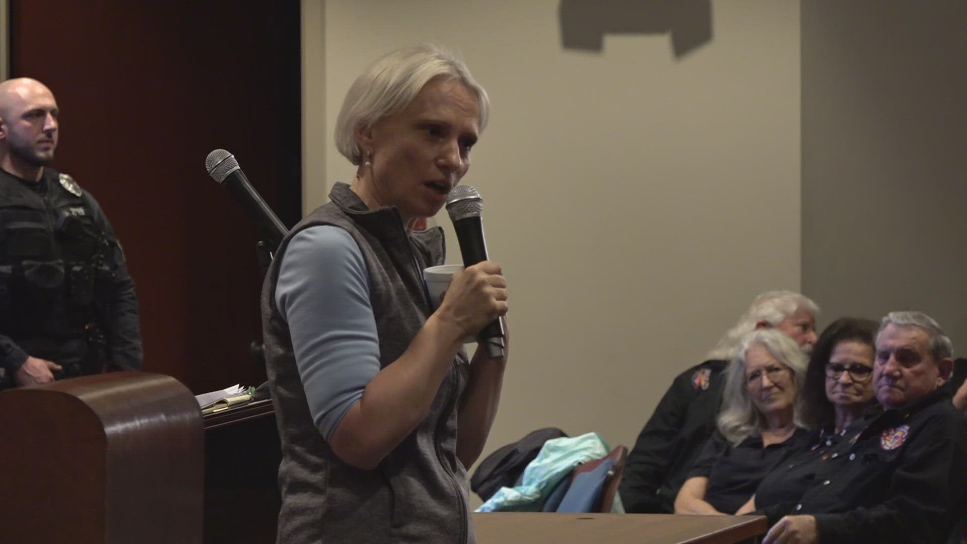 Just hours after a loud town hall in Westfield Friday night, Indiana Representative Victoria Spartz held a second town hall Saturday morning in Muncie.