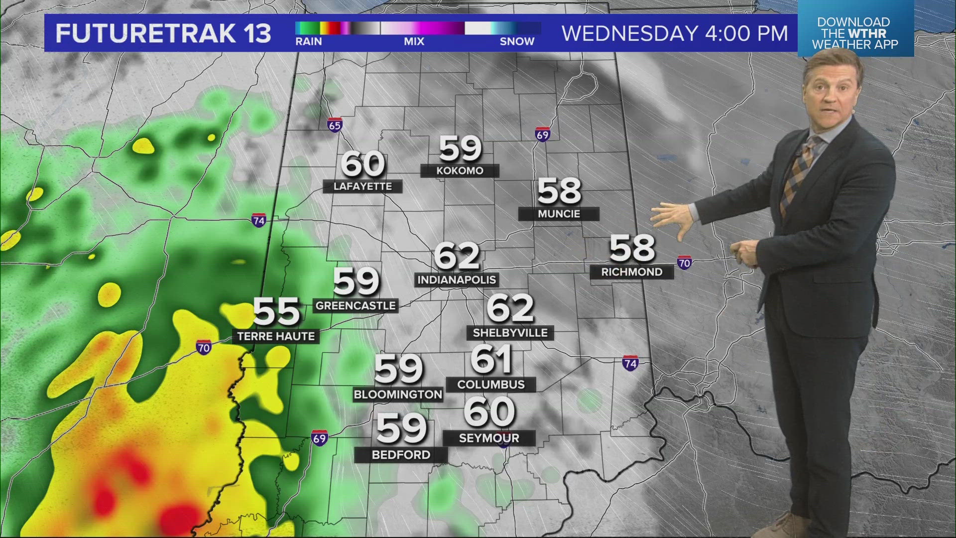 Our high of 52 today will be the coolest high temperature since April 20, and our highs will remain in the 50s through Friday afternoon.