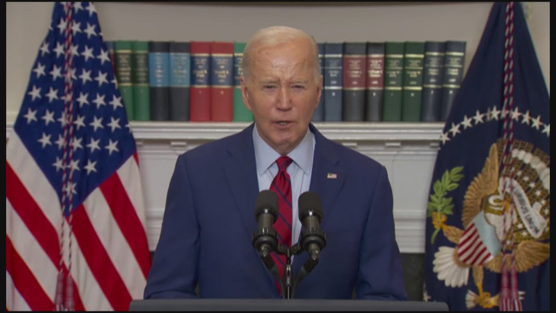 President Biden speaks from the White House on recent campus protests across the U.S.