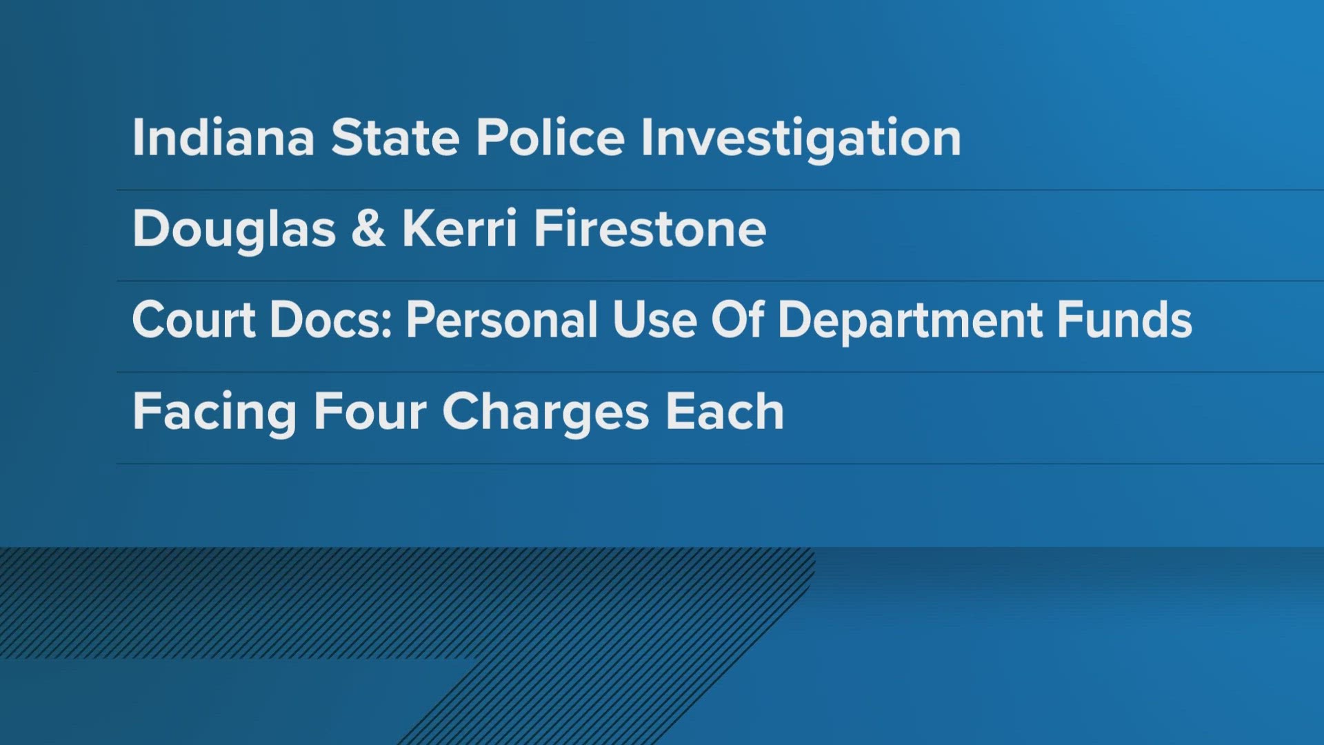 A former fire chief and his wife are charged with stealing taxpayer dollars. Those allegations coming out of Delaware County.