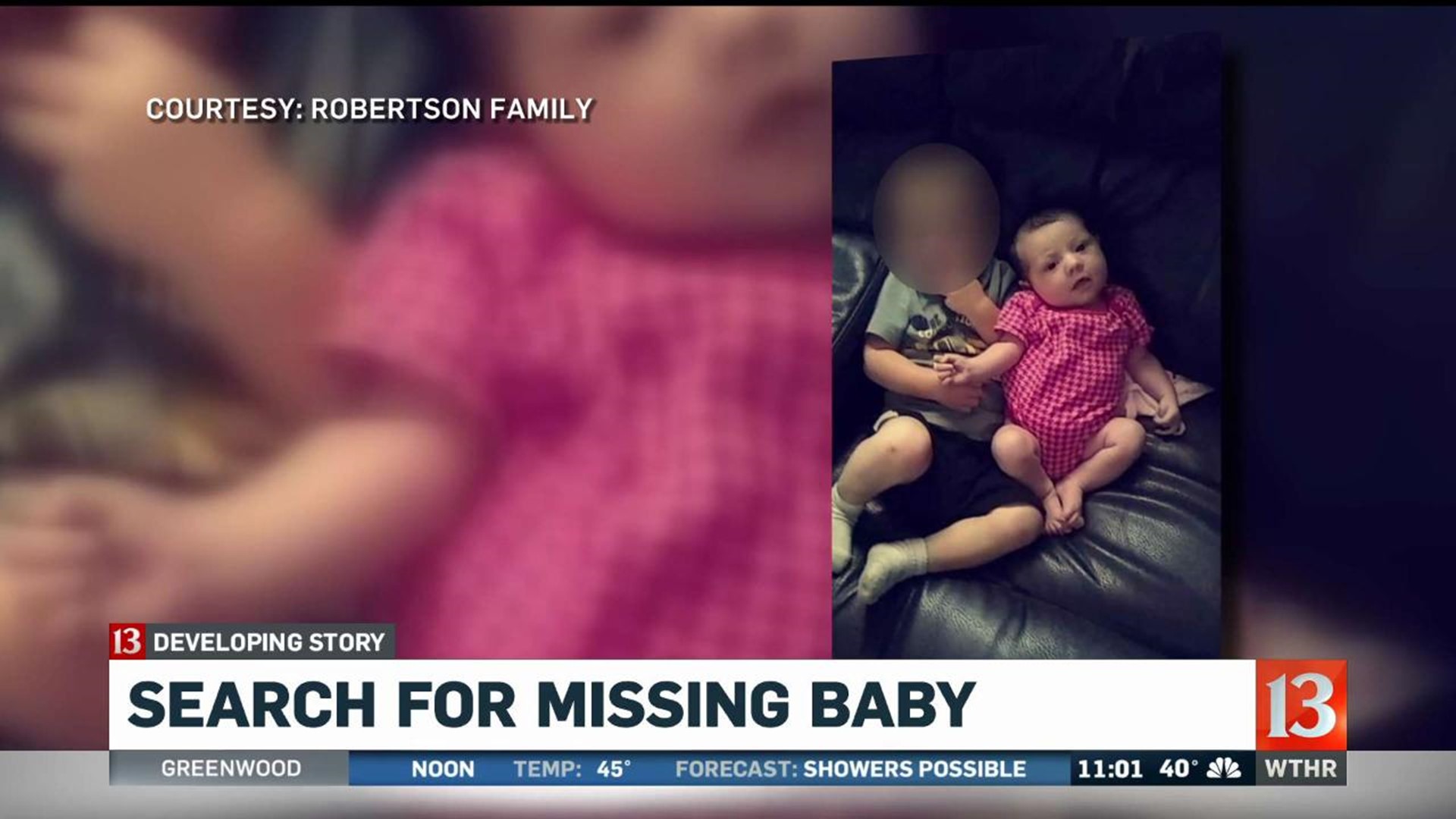 Search for Missing Baby Amiah Robertson