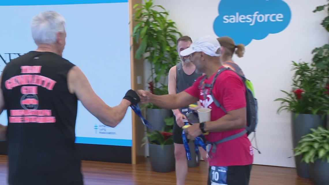 Hundreds climb stairs of Salesforce Tower to raise money for American Lung Association