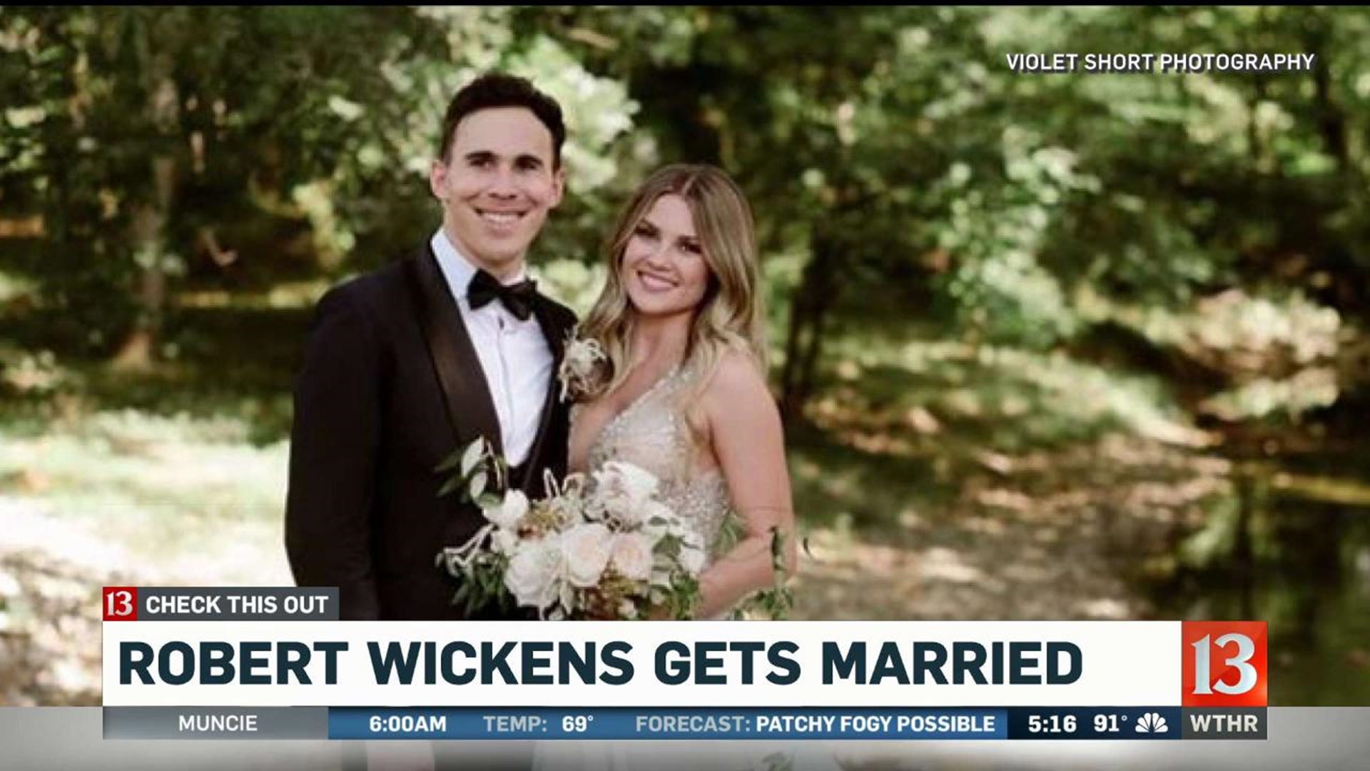Robert Wickens gets married