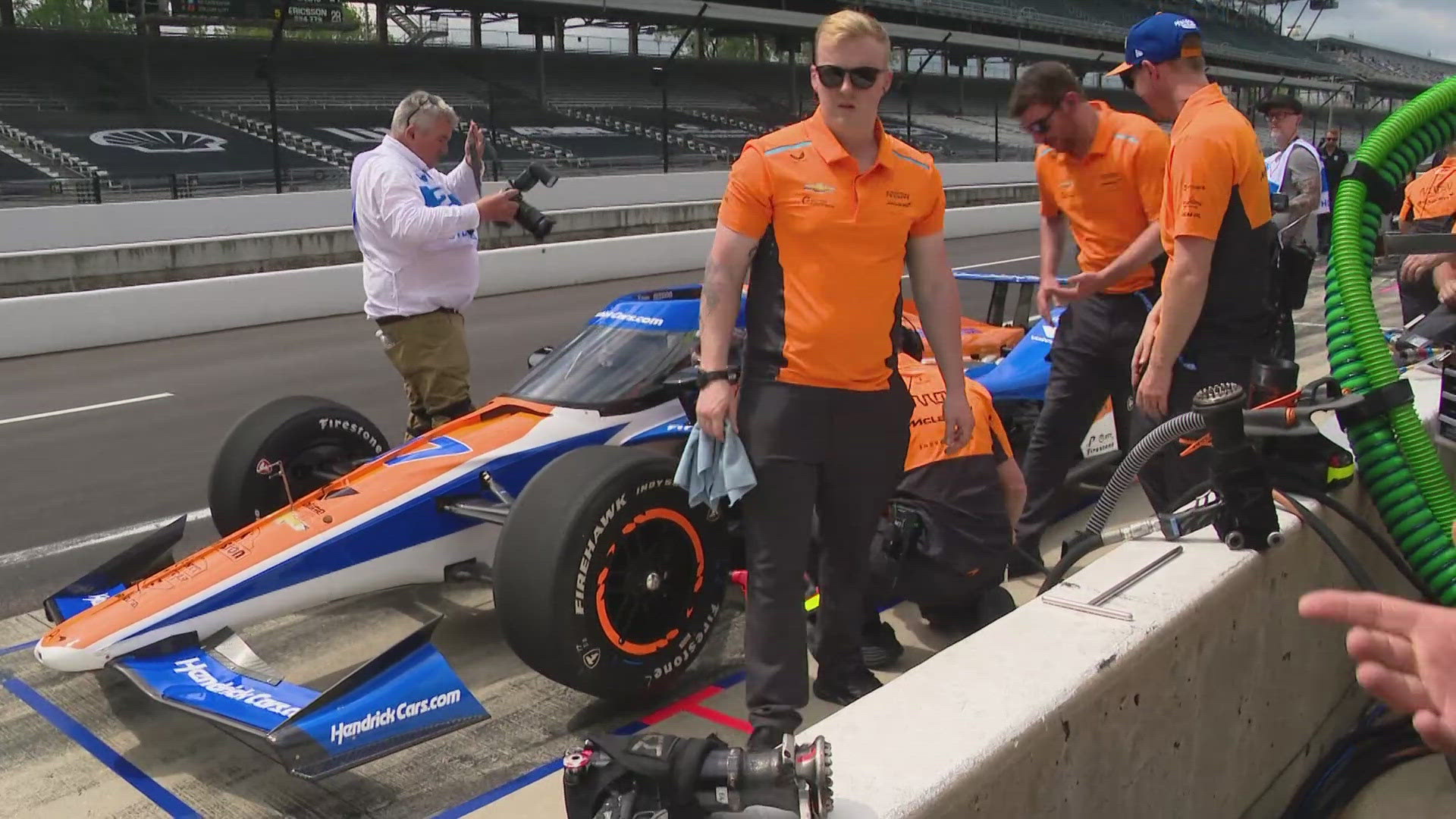 13Sports director Dave Calabro talks with Kyle Larson about his plan to run the Indianapolis 500 and Coca-Cola 600 in the same day.