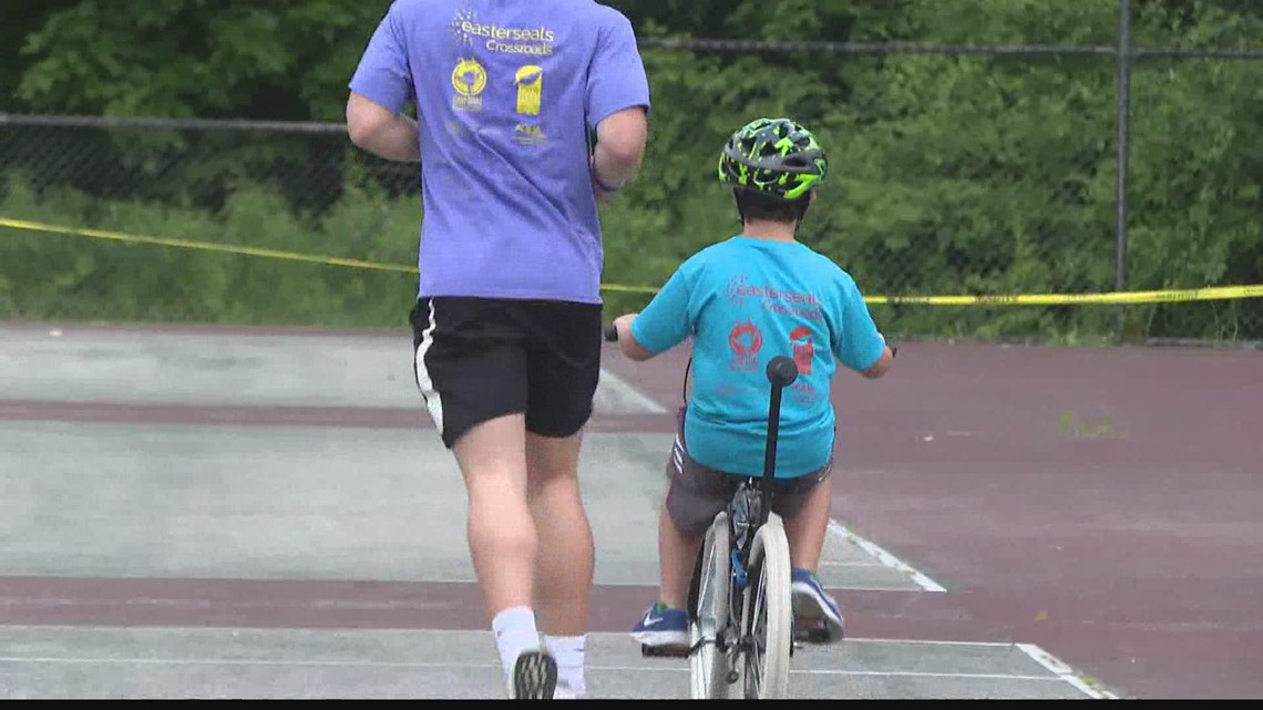 Program helps kids with disabilities learn to ride a bike