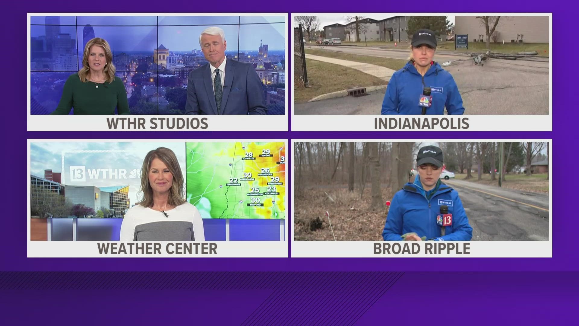 WTHR crews are around Indianapolis as severe wind continues impacting the city.