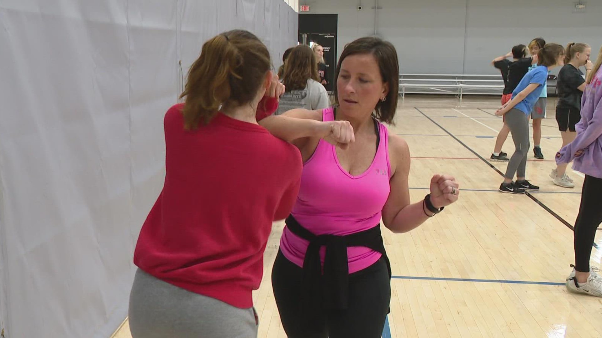 Dozens of women spent several hours Saturday learning how to defend themselves from danger.