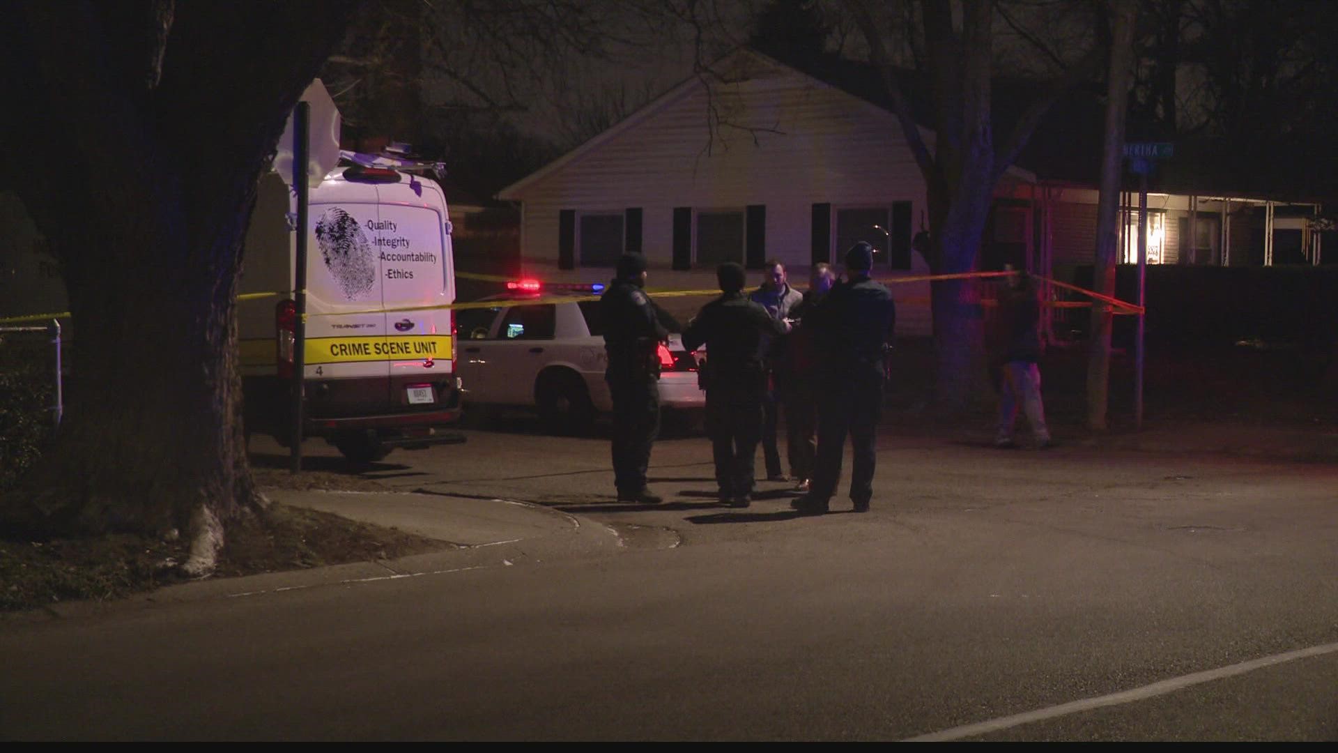 The shooting happened around 11:30 p.m. Thursday near Lynhurst Drive and Rockville Road.