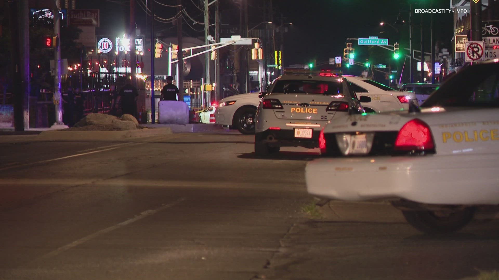 Around 2:30 a.m. Sunday morning, officers found four people shot in the 800 block of Broad Ripple Avenue, which is right near Carrollton Avenue.