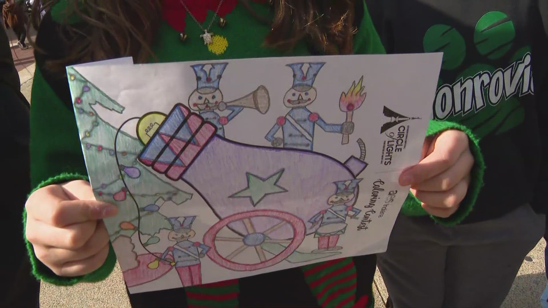 The winner of this year's coloring contest is 11-year-old Jenna Williamson, a 5th grader at Monrovia Elementary