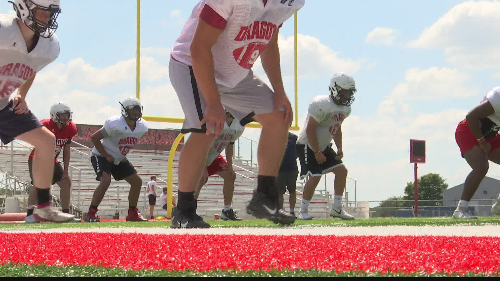 New Pal football players are back on the field, but they are also taking extra steps to be safe during the pandemic.