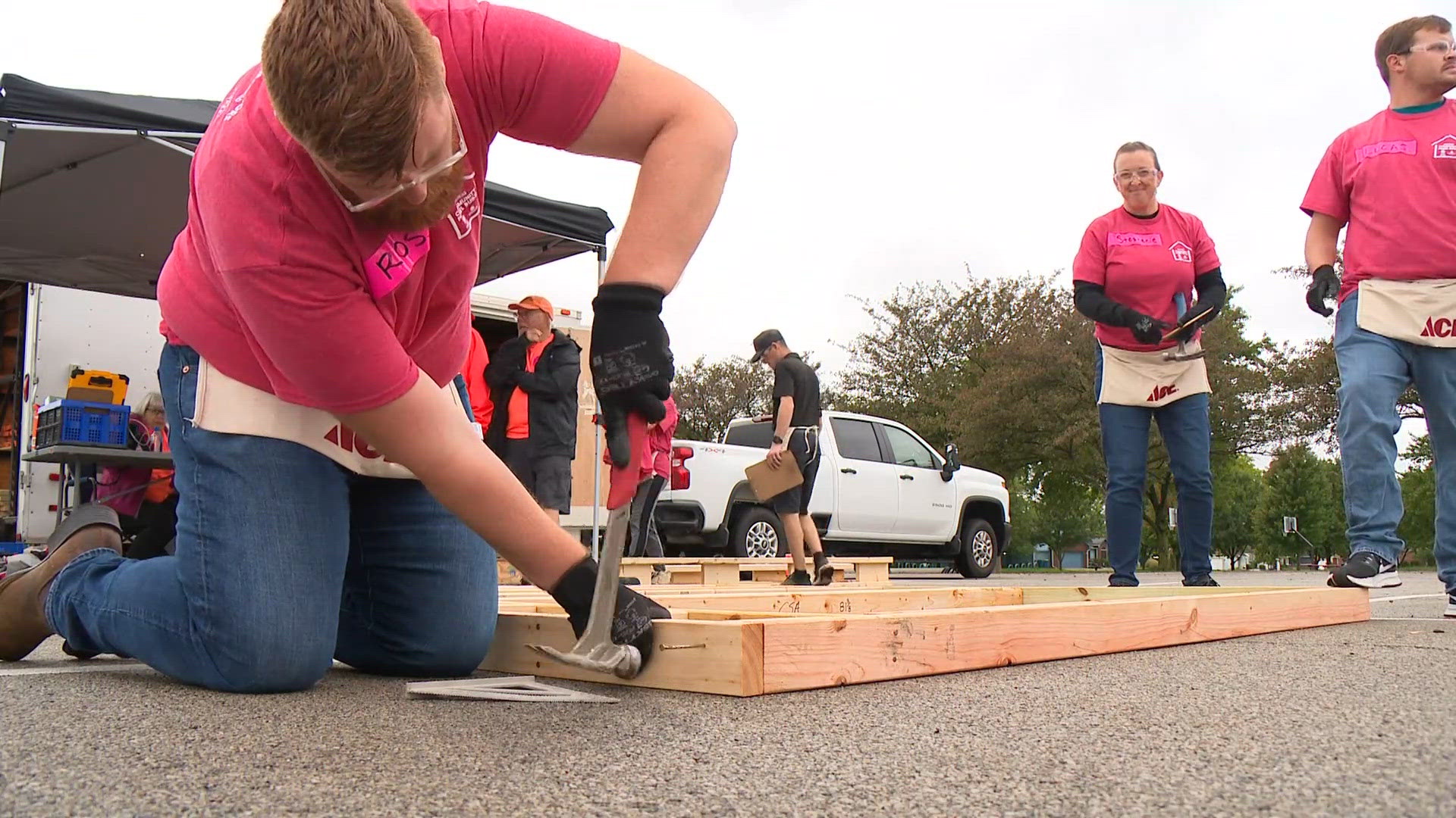 Nearly 100 volunteers join Fishers Panel Build for Habitat for Humanity ...
