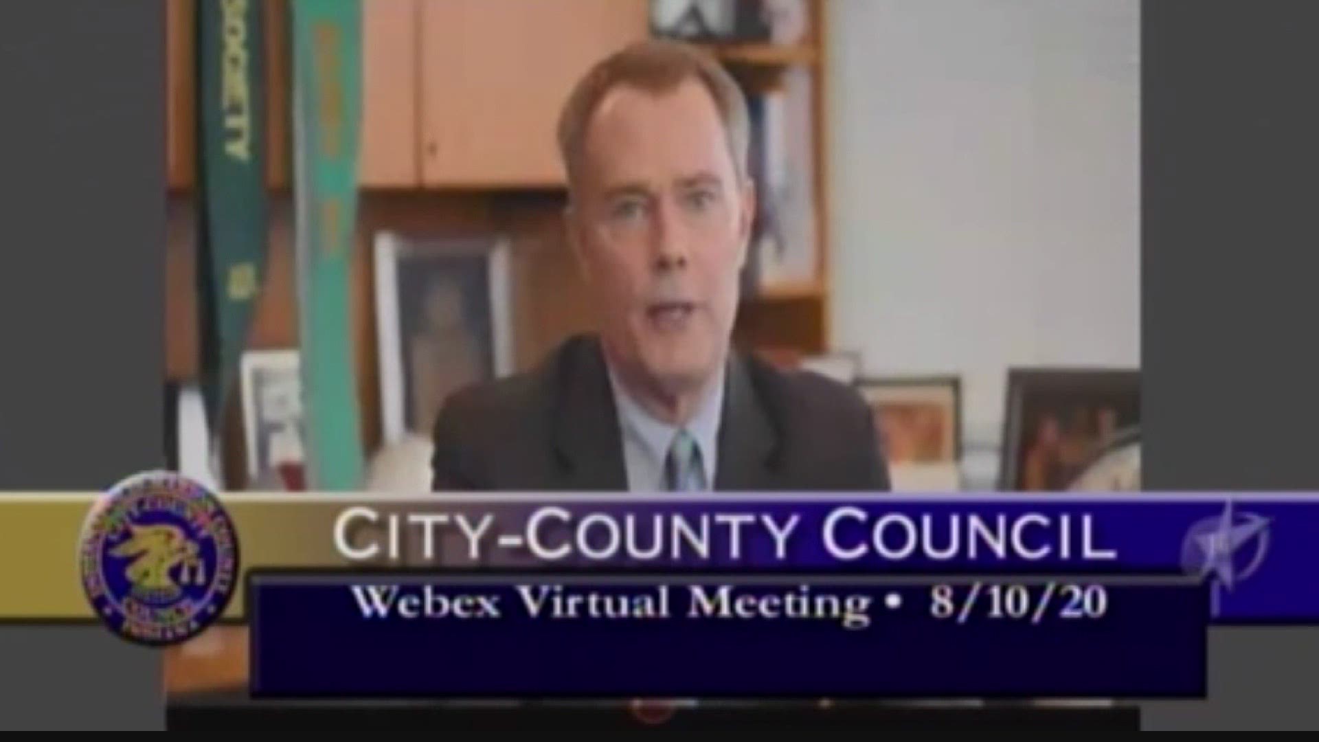 The mayor laid out his proposed budget for next year during a virtual meeting with the City-County Council Monday evening.