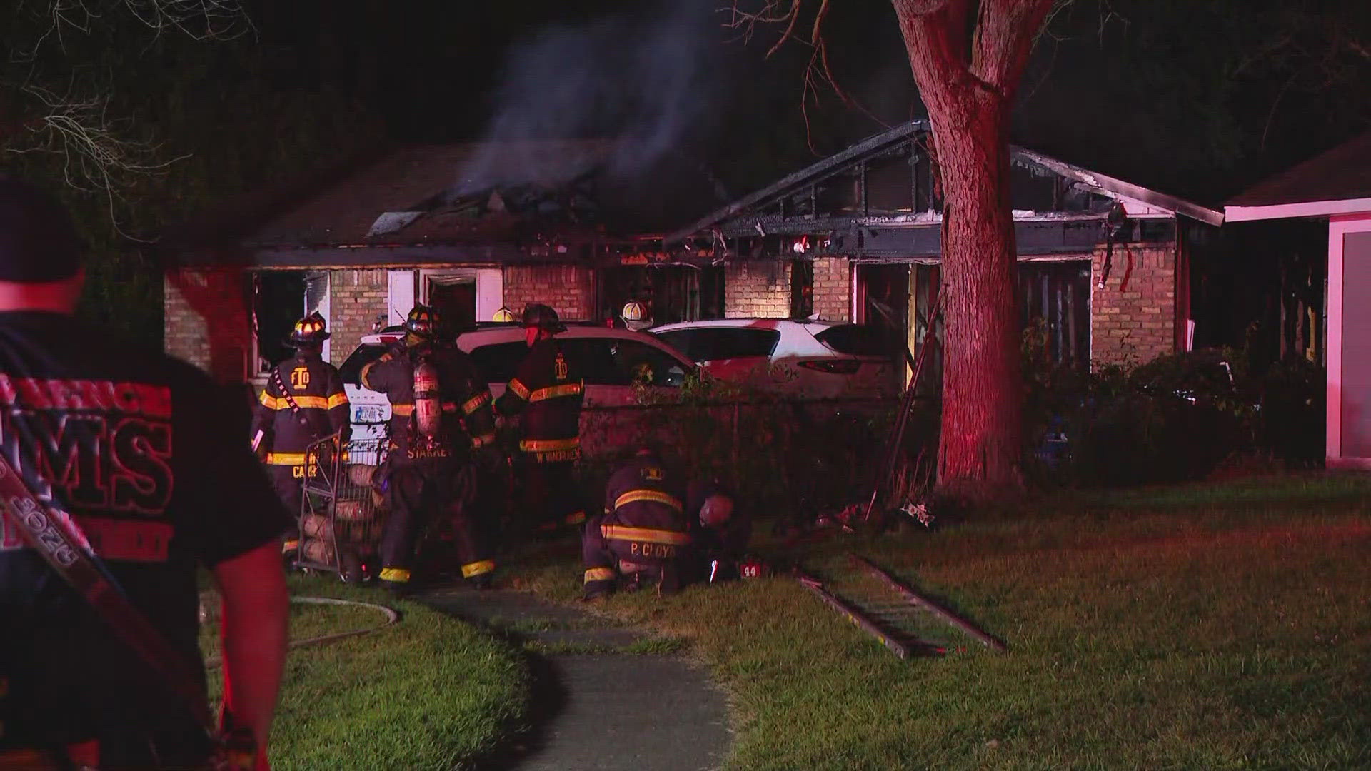 The fire happened on Aspen Court near 42nd Street and Franklin Road.