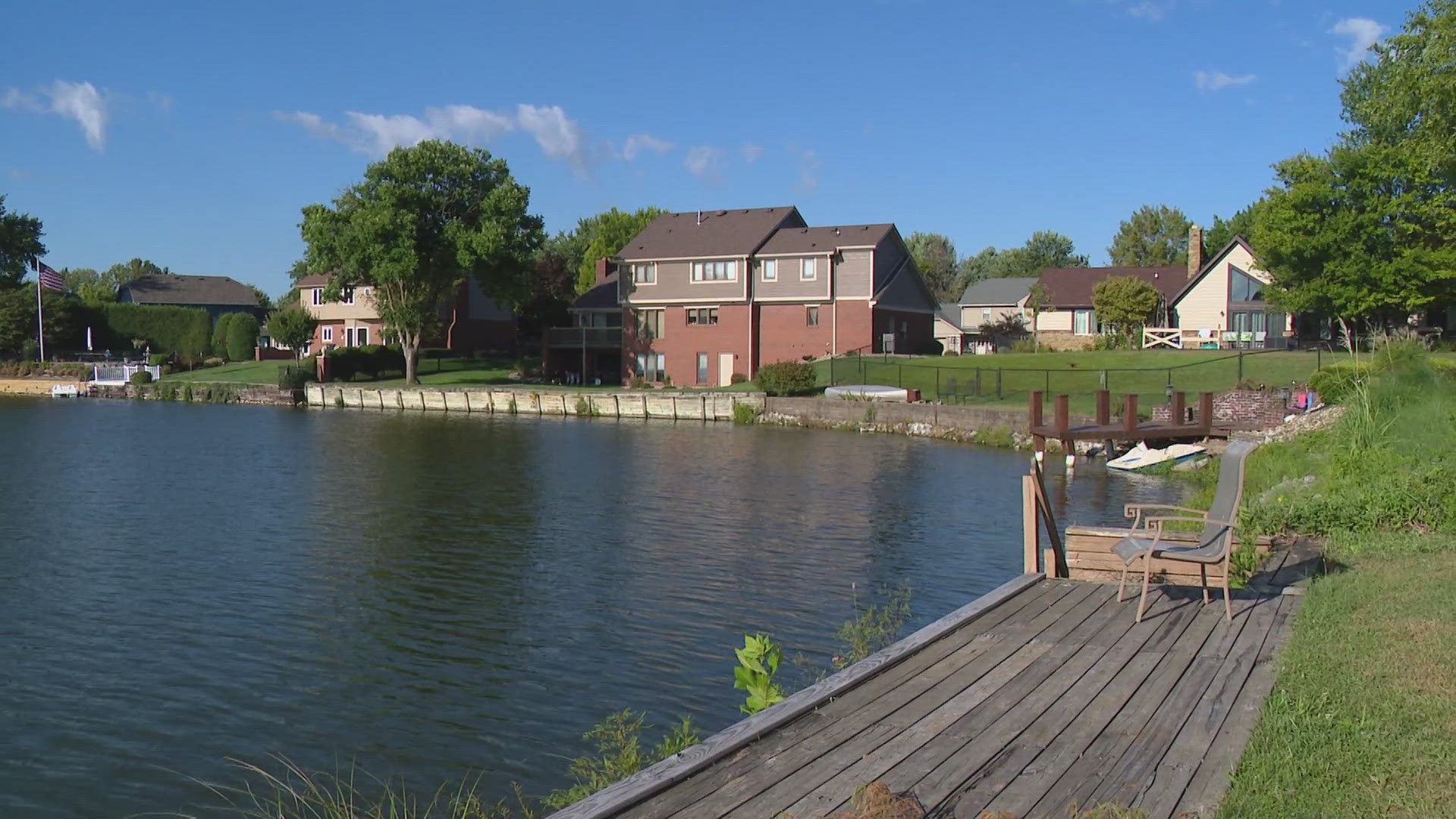 A 4-year-old girl is dead after drowning in a small lake in a Greenwood neighborhood.