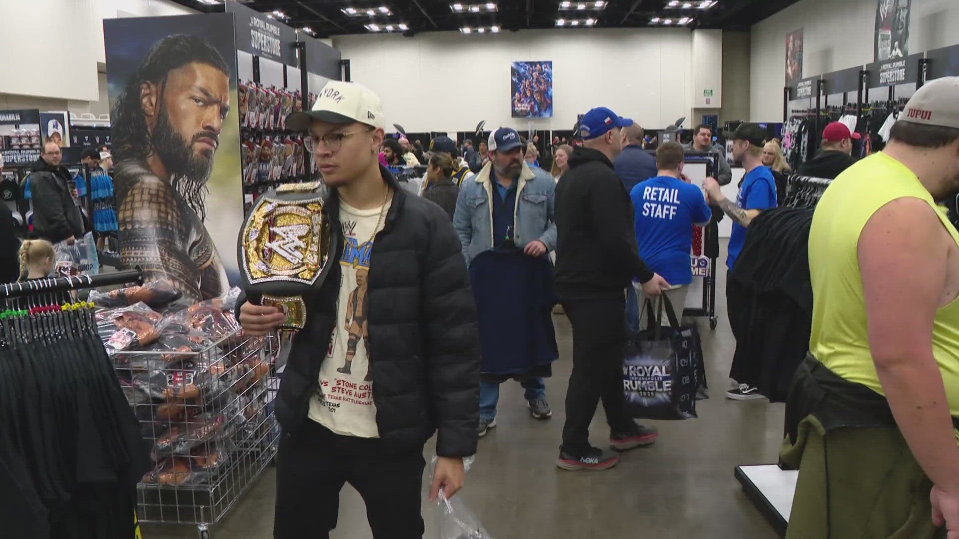 Fans can get their hands on merchandise, collectibles and signed memorabilia. You can also get tickets to meet some of the wrestlers. 