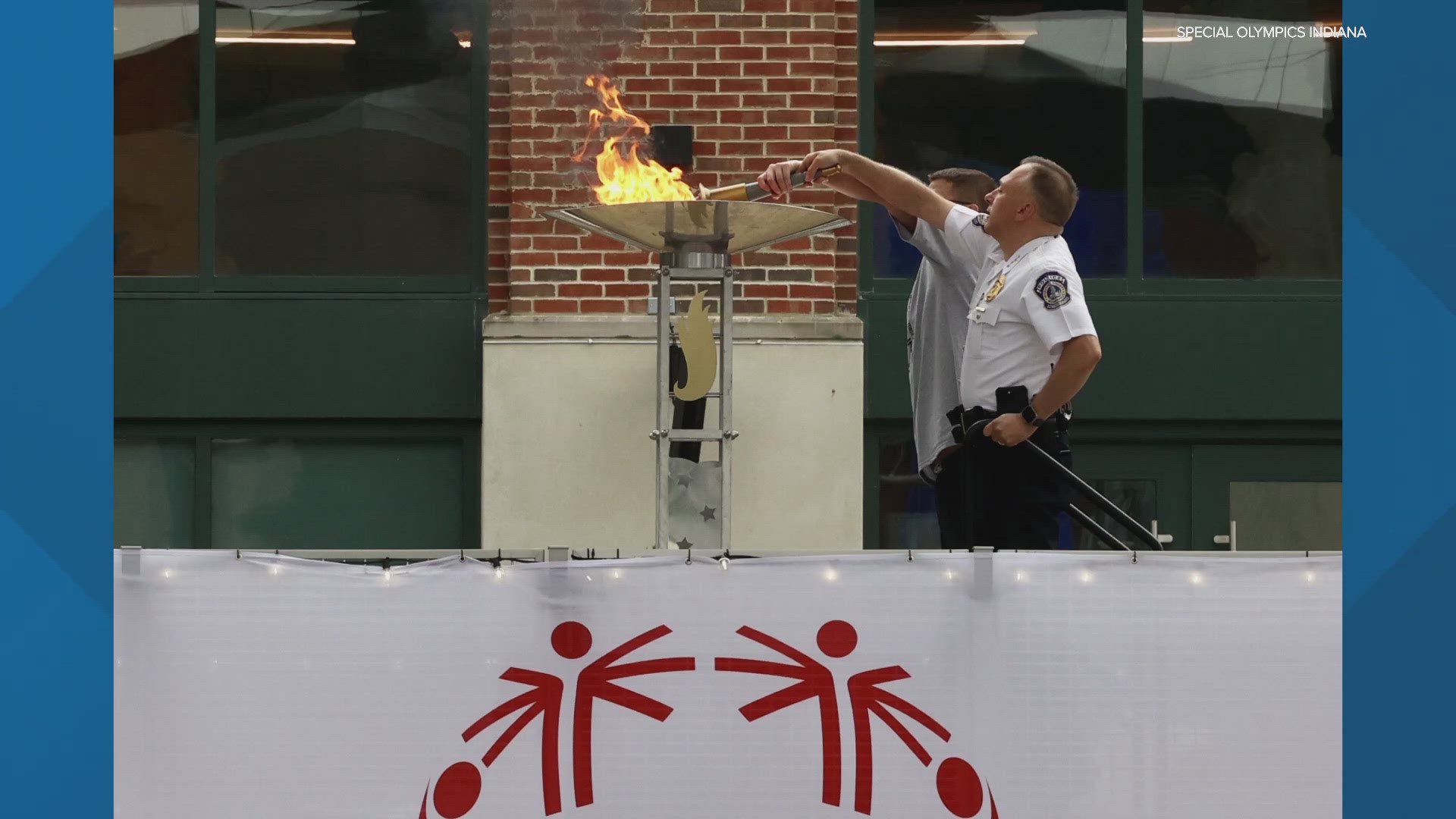 Police officers from across the state coming together in Indianapolis for a unique run to kick off the Special Olympics Summer Games taking place next week.