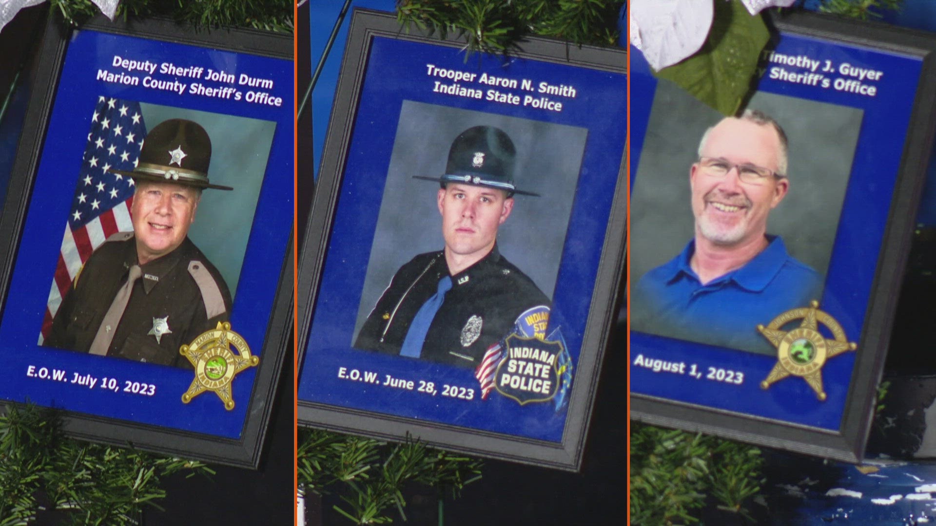 The Project Blue Light ceremony was held Tuesday evening at the Indiana Law Enforcement Academy.