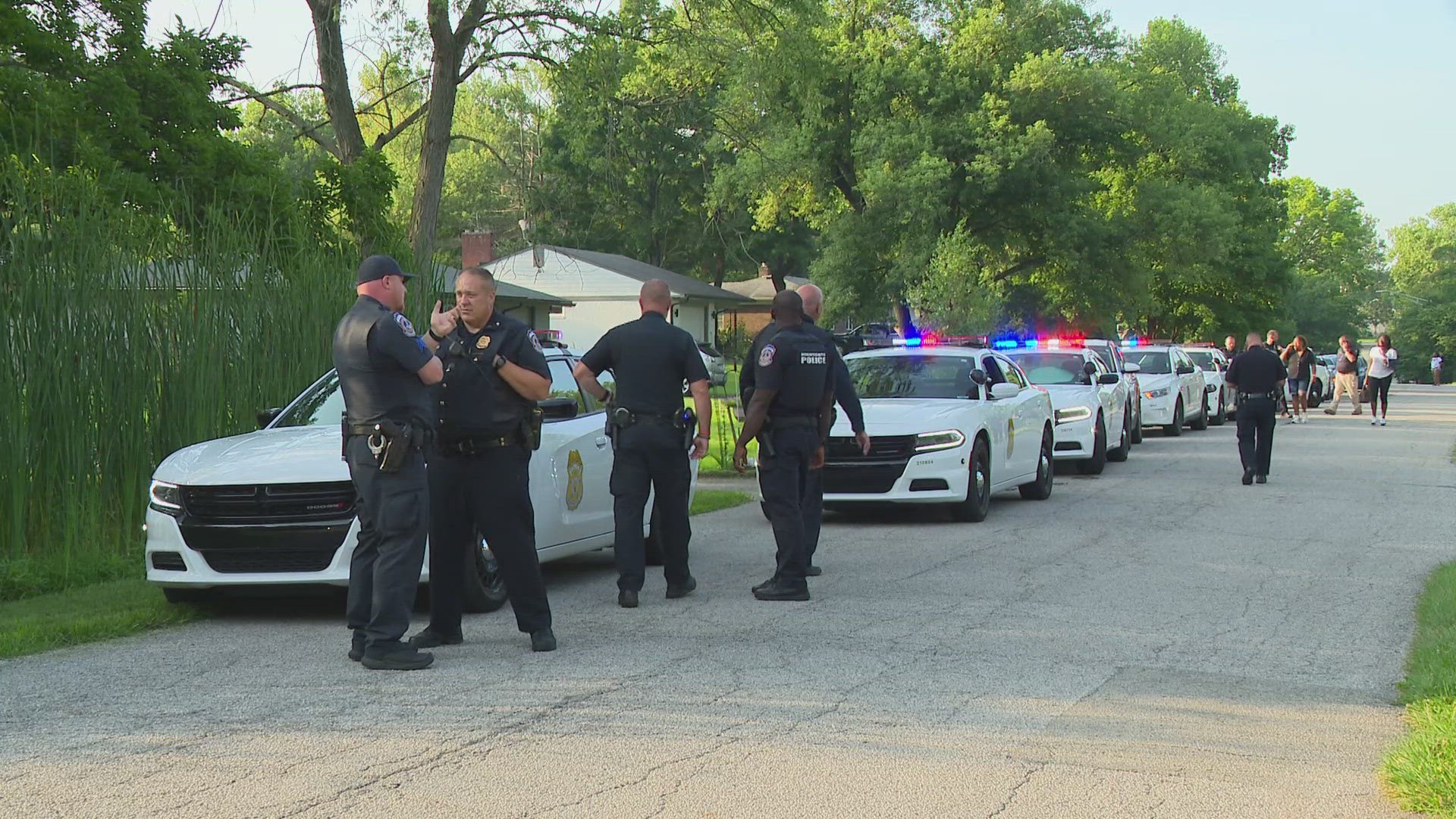 The initial shooting happened around 7:20 a.m. Thursday, July 24 in the 4800 block of North Ritter Avenue, near East 46th Street and Emerson Avenue.