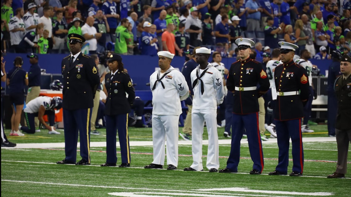 File:Indiana National Guardsmen Support Colts Home Game Against