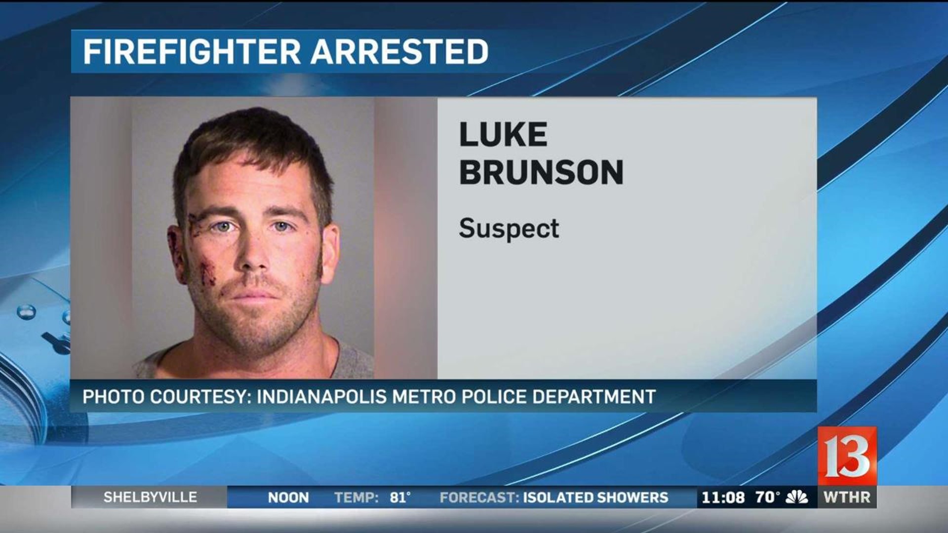 Firefighter arrested