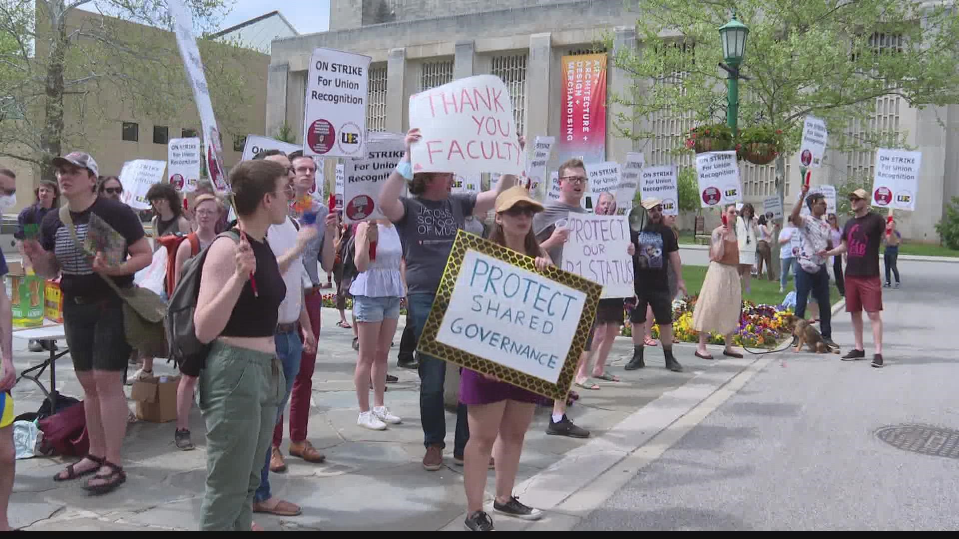 It's been more than two months since hundreds of IU grad student workers first voted to leave the classroom and form a picket line on the Bloomington campus.