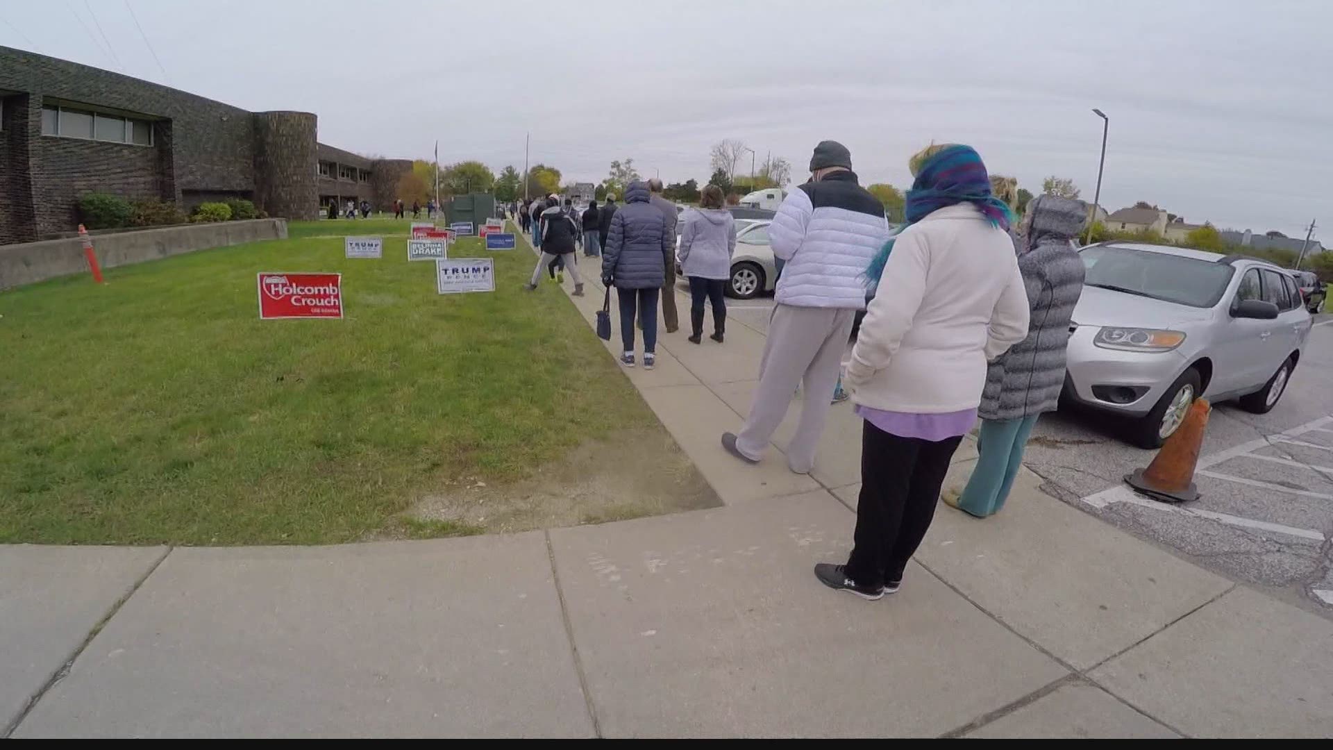 It comes after five additional polling locations opened this weekend.
